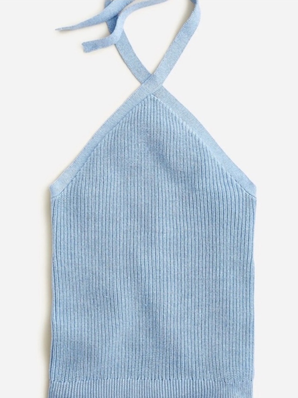 J. Crew Cotton-Cashmere blend halter sweater-tank